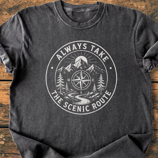 Always Take The Scenic Route - Premium Vintage Tee