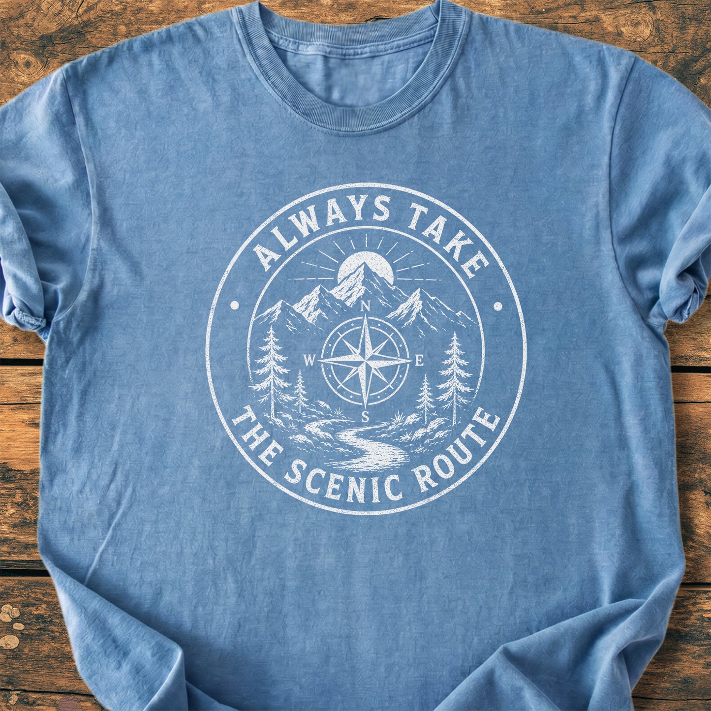 Always Take The Scenic Route - Premium Vintage Tee