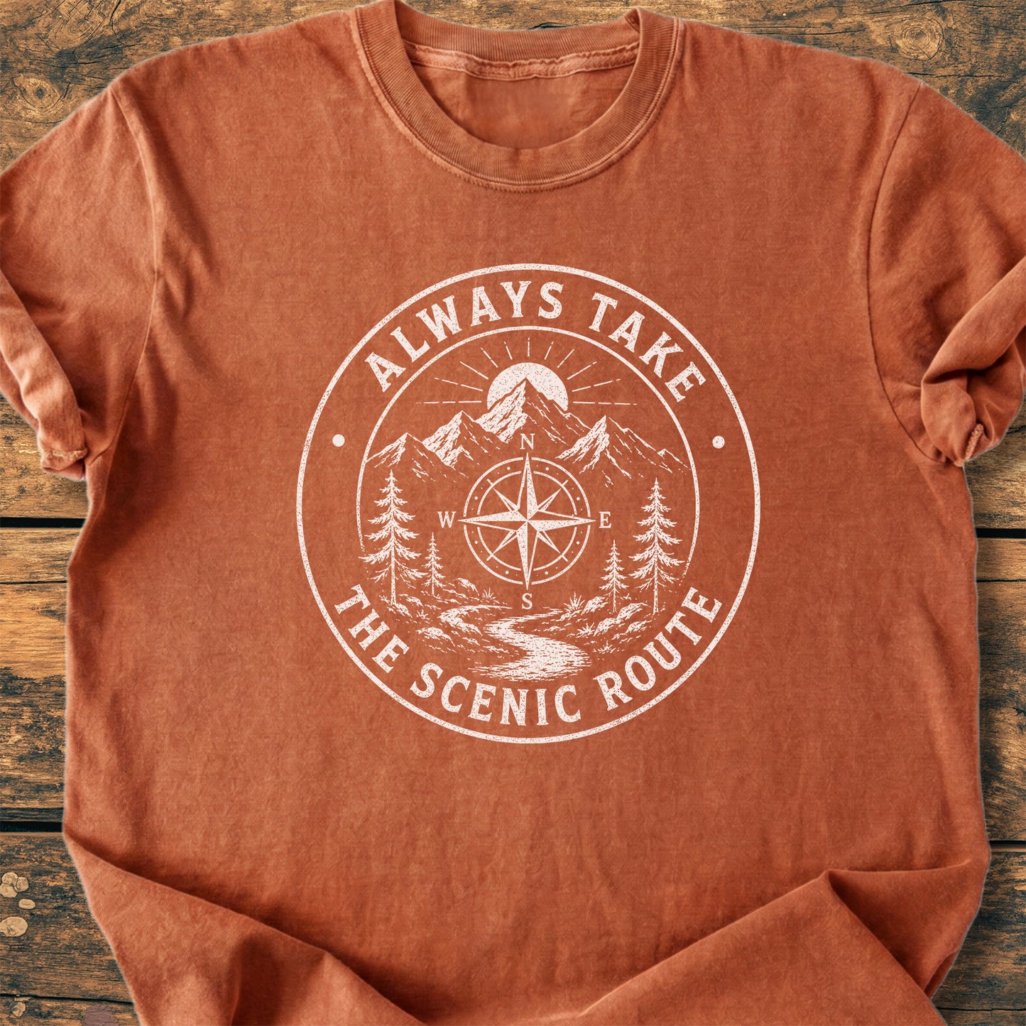 Always Take The Scenic Route - Premium Vintage Tee