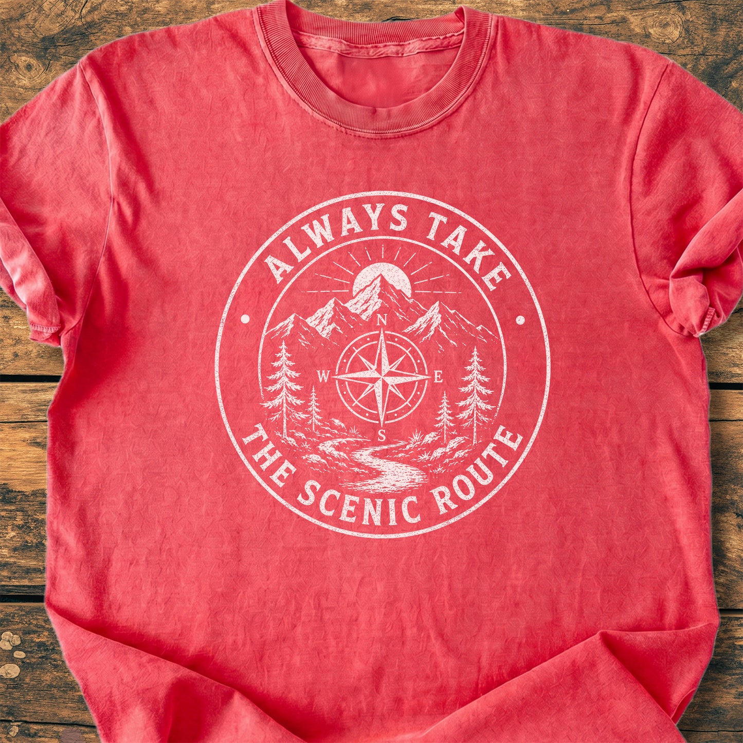 Always Take The Scenic Route - Premium Vintage Tee