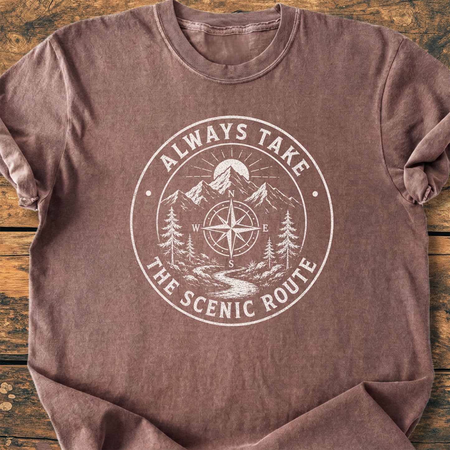 Always Take The Scenic Route - Premium Vintage Tee