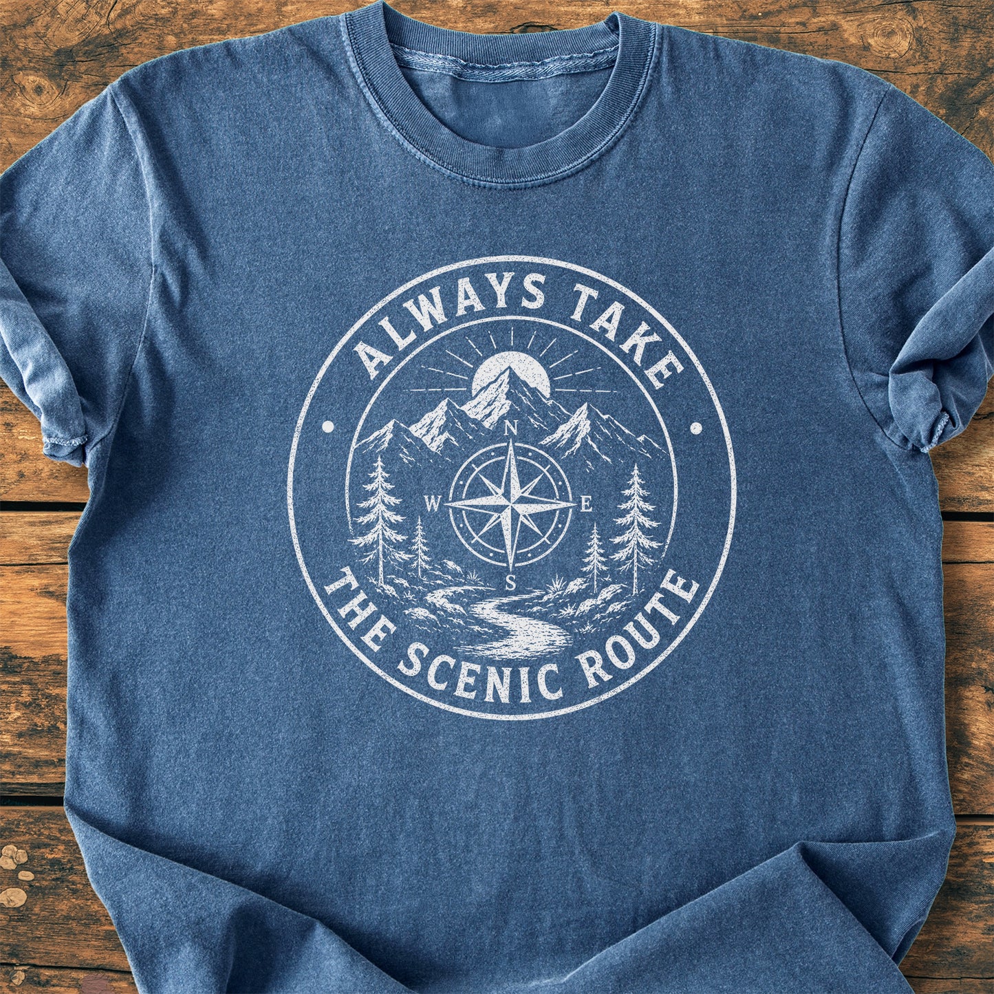 Always Take The Scenic Route - Premium Vintage Tee