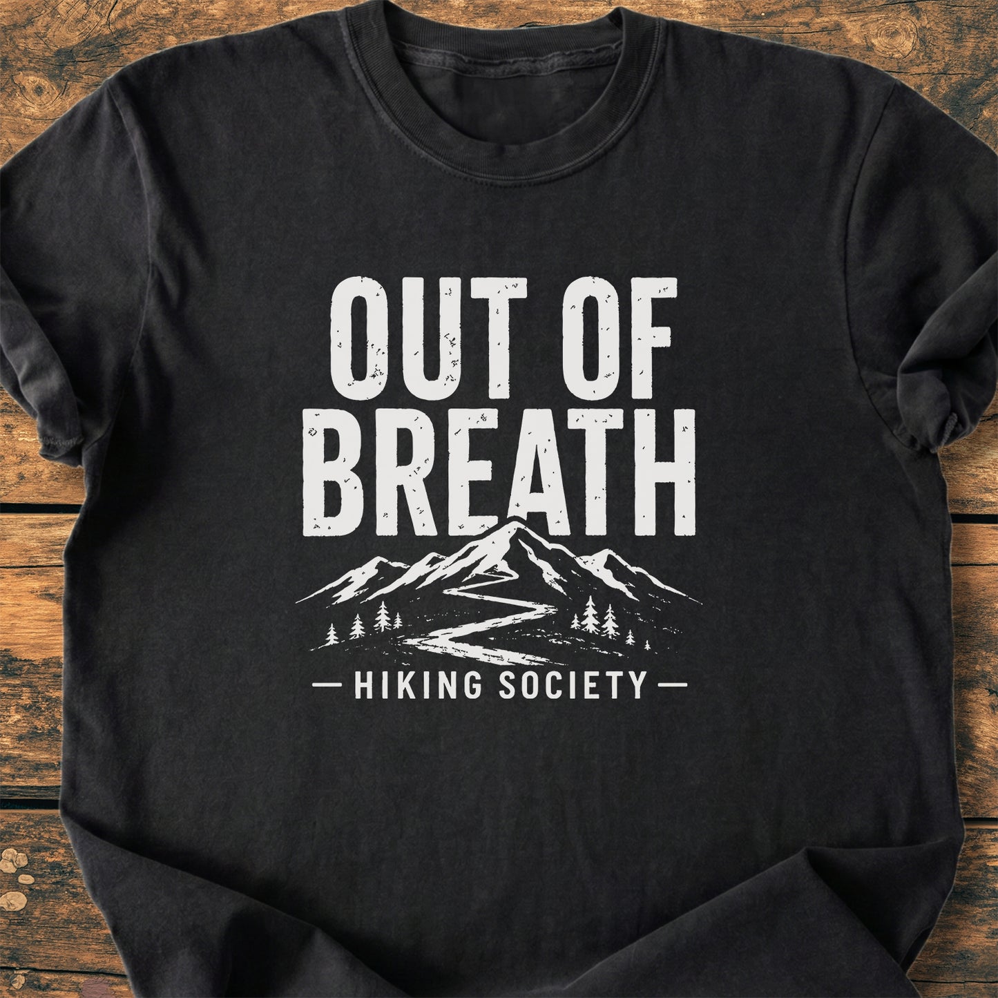 Out Of Breath Hiking Society - Premium Vintage Tee