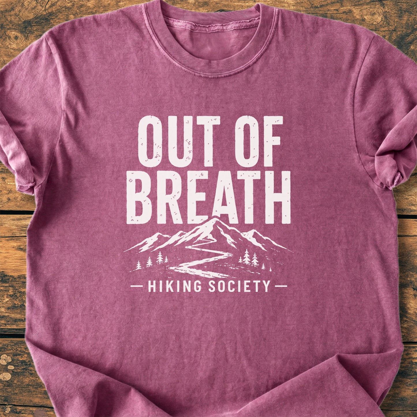 Out Of Breath Hiking Society - Premium Vintage Tee