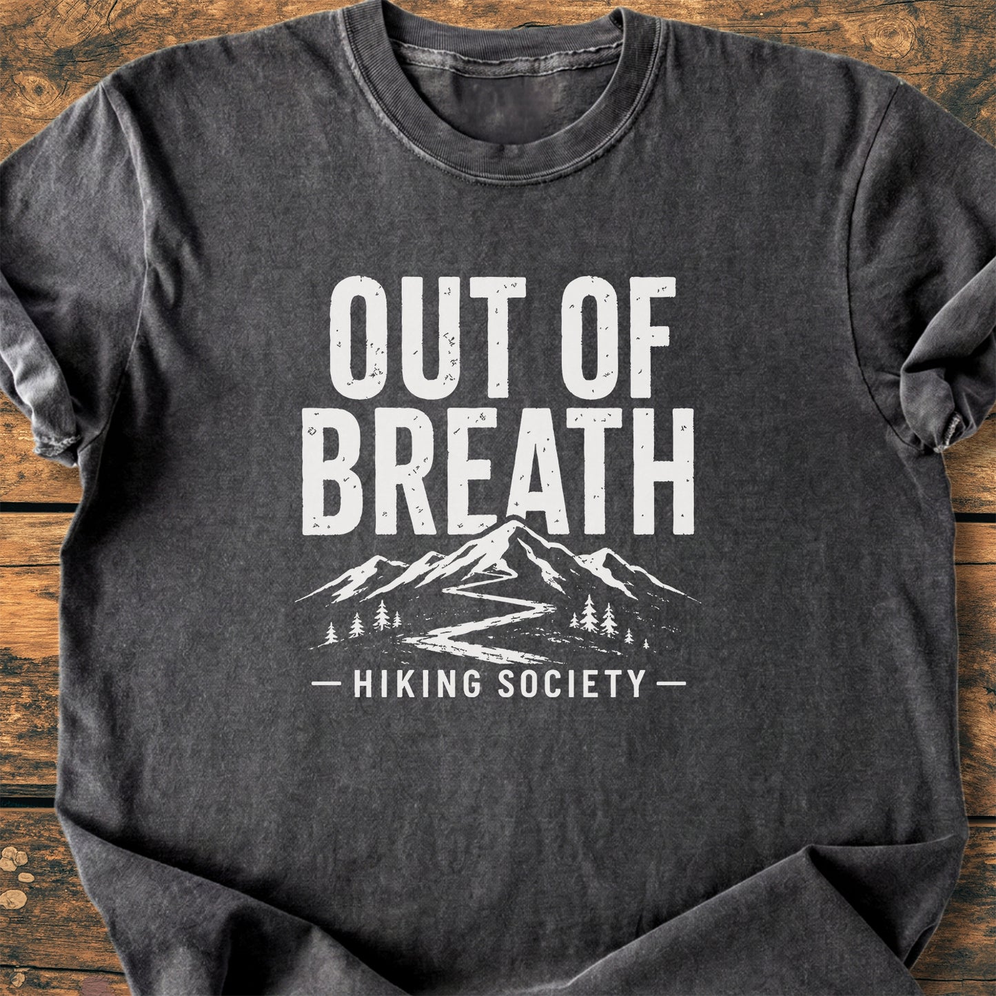Out Of Breath Hiking Society - Premium Vintage Tee