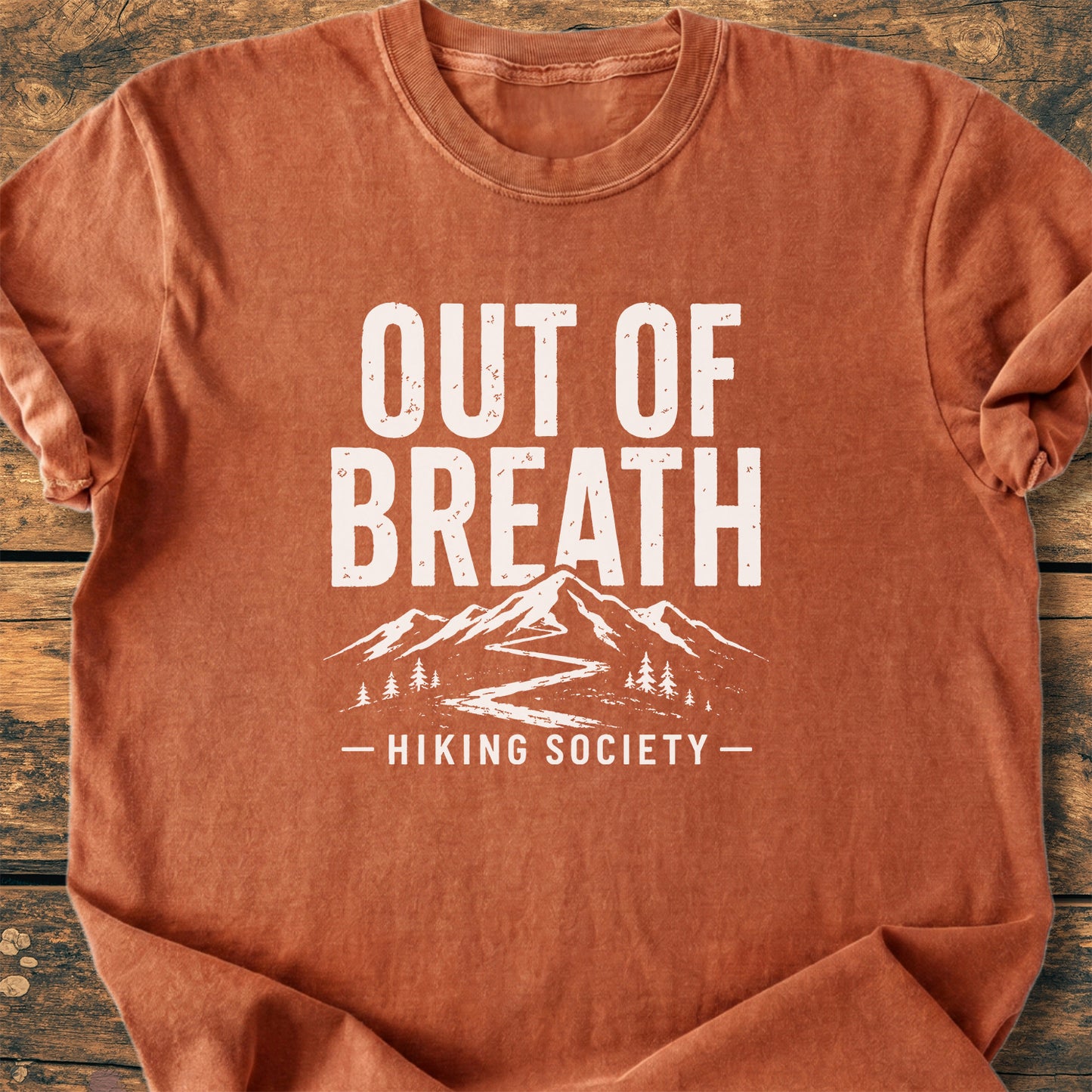 Out Of Breath Hiking Society - Premium Vintage Tee