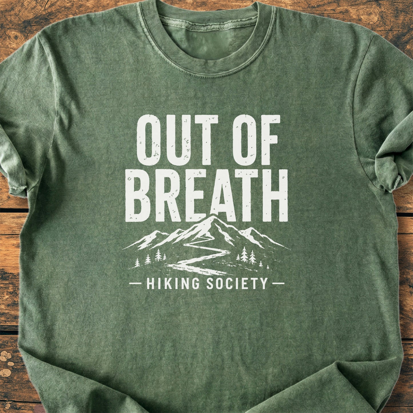 Out Of Breath Hiking Society - Premium Vintage Tee