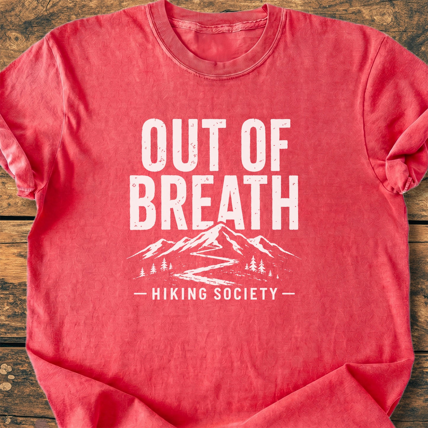 Out Of Breath Hiking Society - Premium Vintage Tee