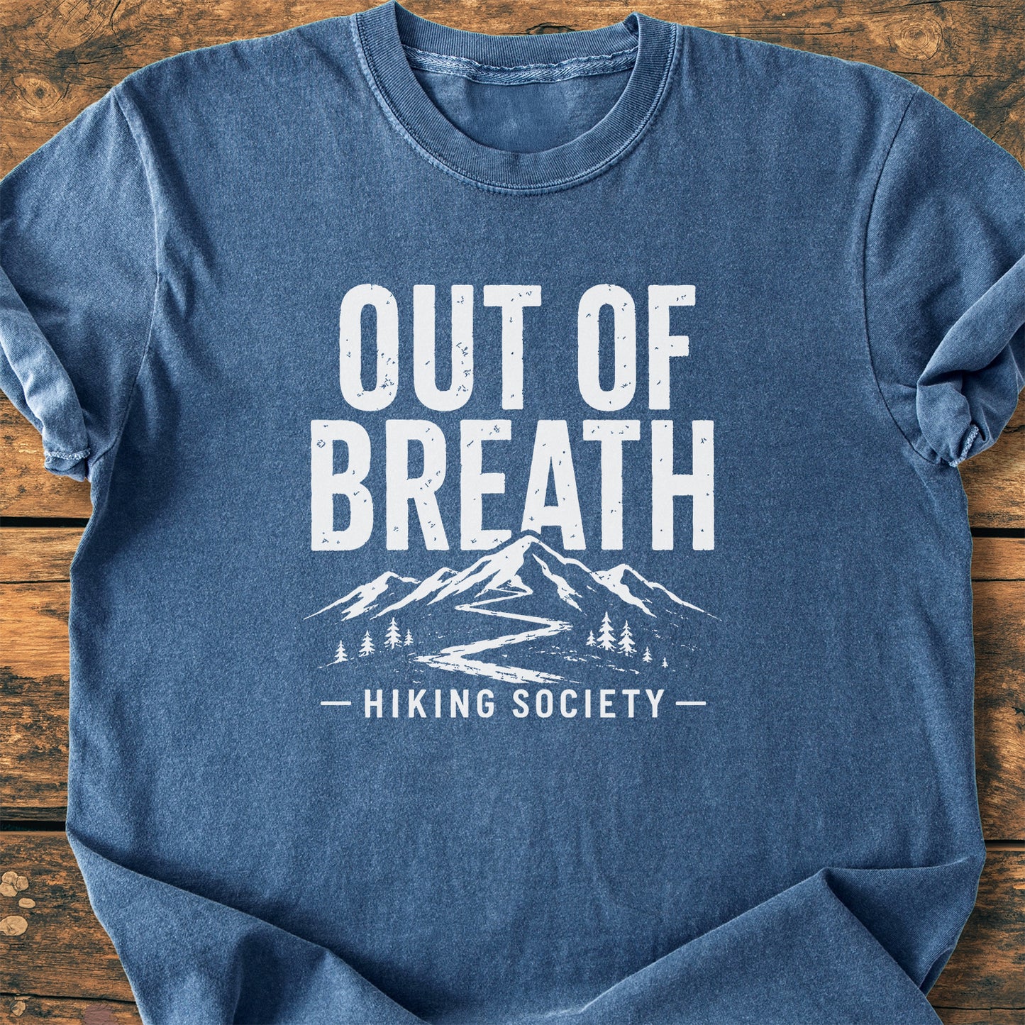 Out Of Breath Hiking Society - Premium Vintage Tee