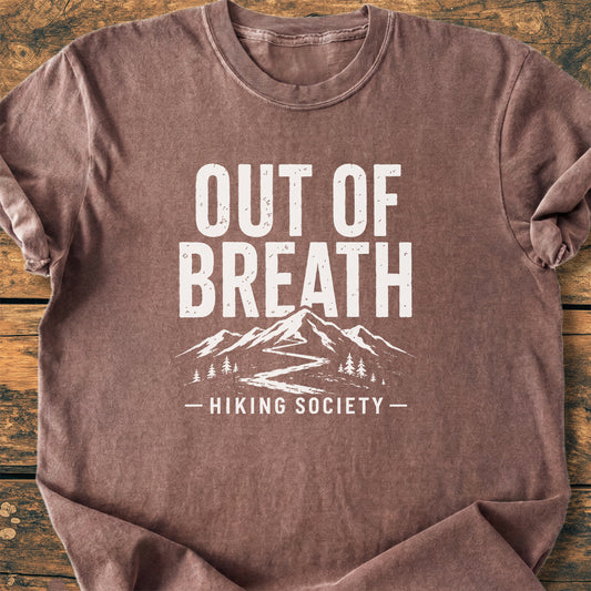 Out Of Breath Hiking Society - Premium Vintage Tee