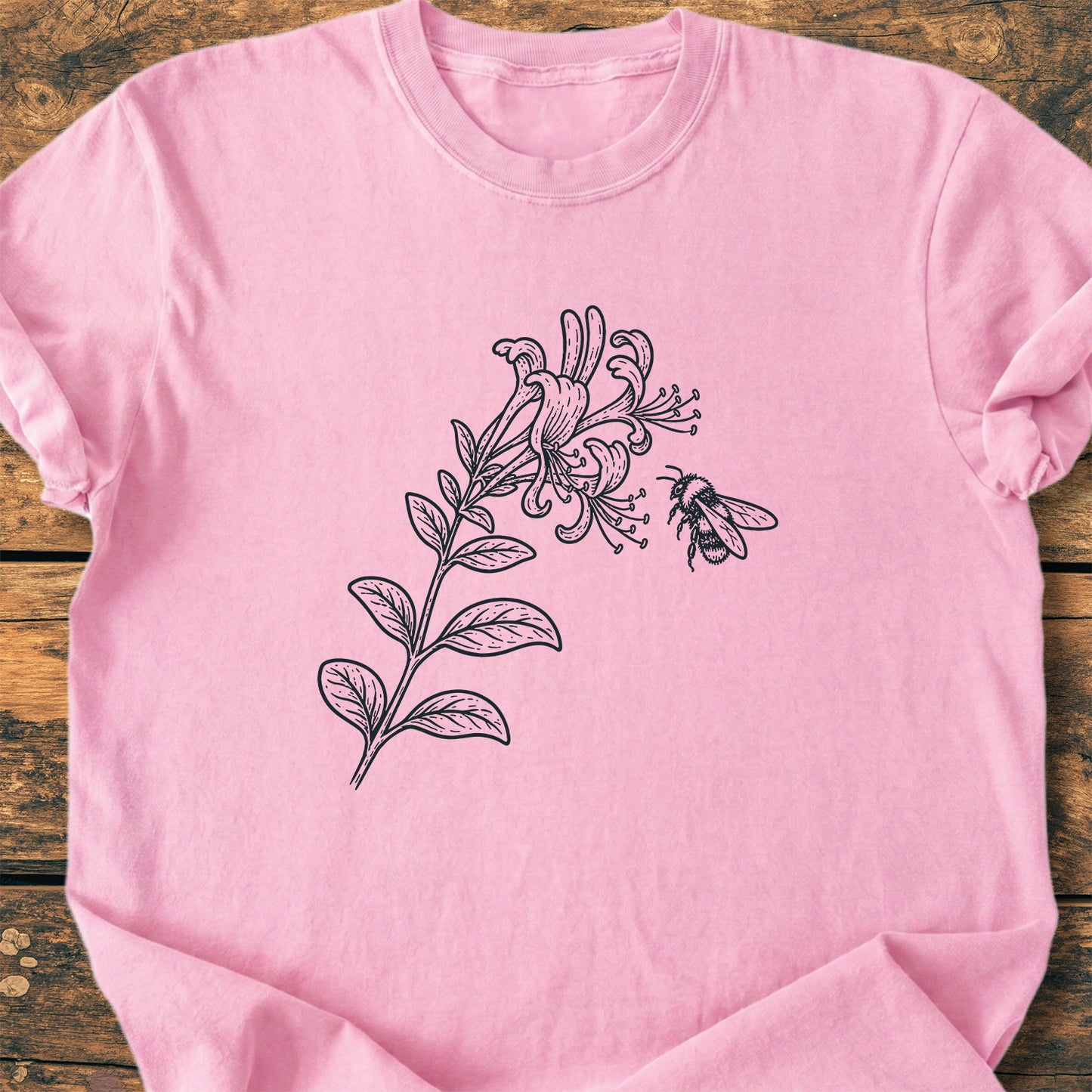 Bee And Honeysuckle - Premium Vintage Tee