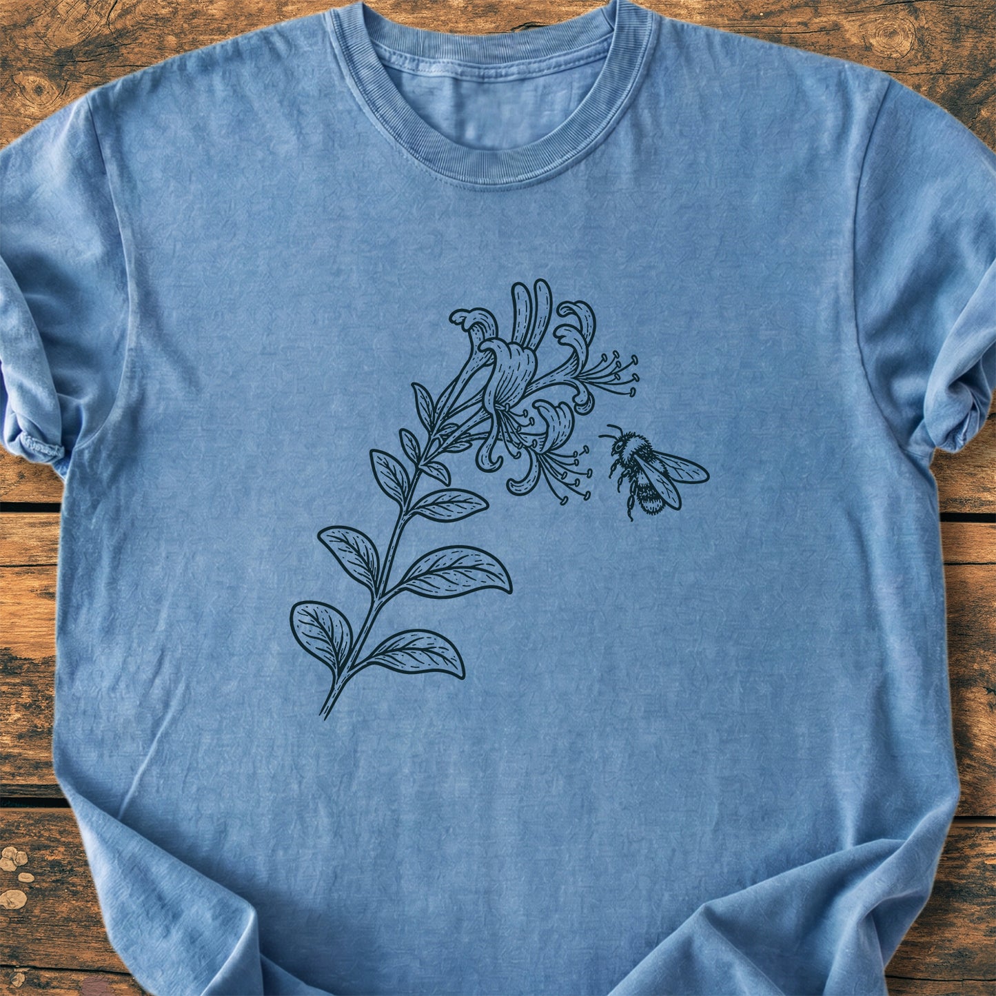 Bee And Honeysuckle - Premium Vintage Tee