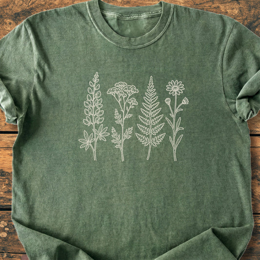 Wildflower Field Notes - Premium Vintage Tee