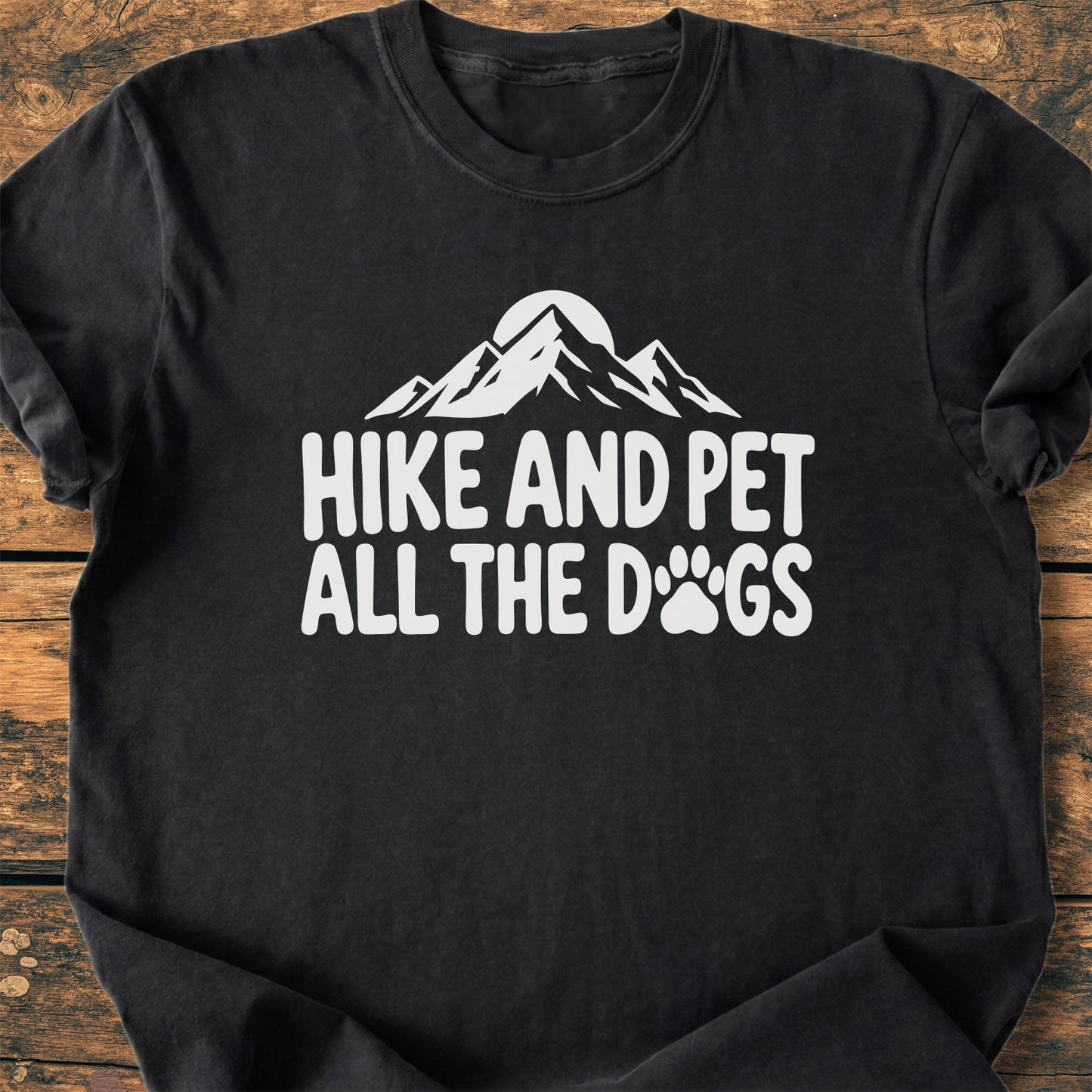 Hike And Pet All The Dogs - Premium Vintage Tee