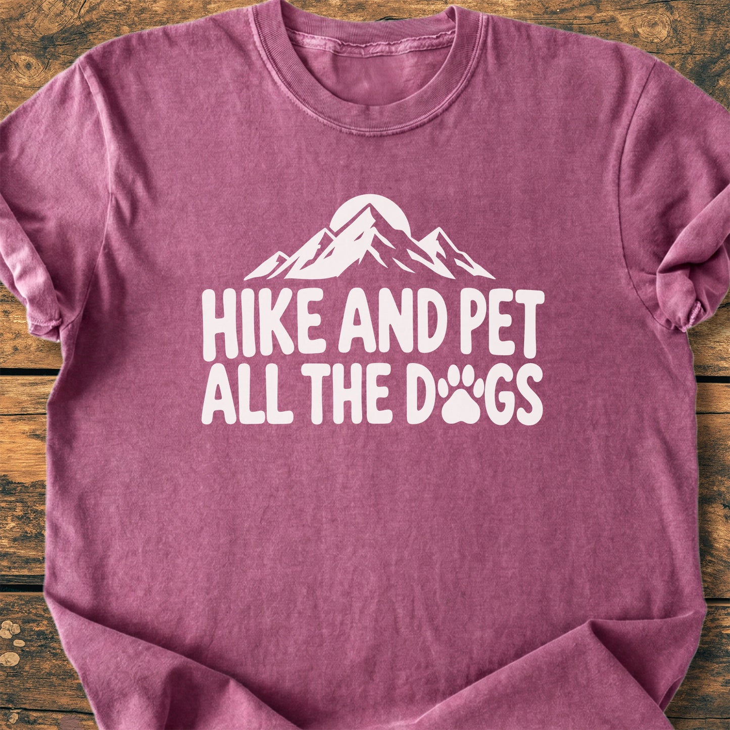 Hike And Pet All The Dogs - Premium Vintage Tee