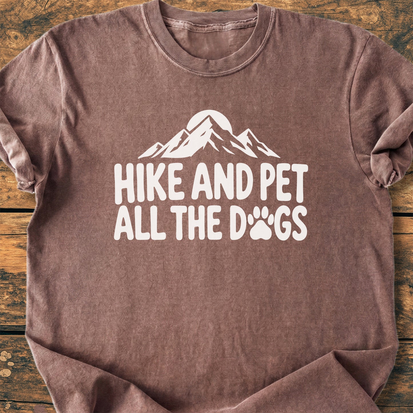 Hike And Pet All The Dogs - Premium Vintage Tee