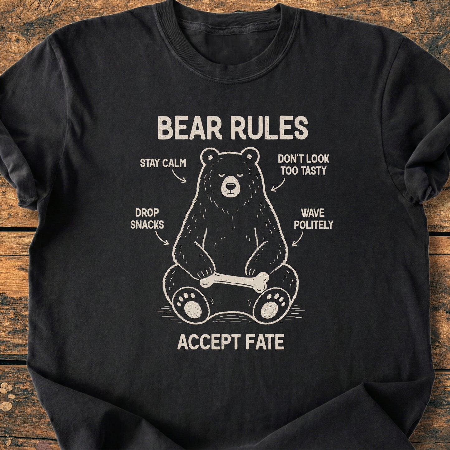 Bear Rules - Premium Vintage Tee