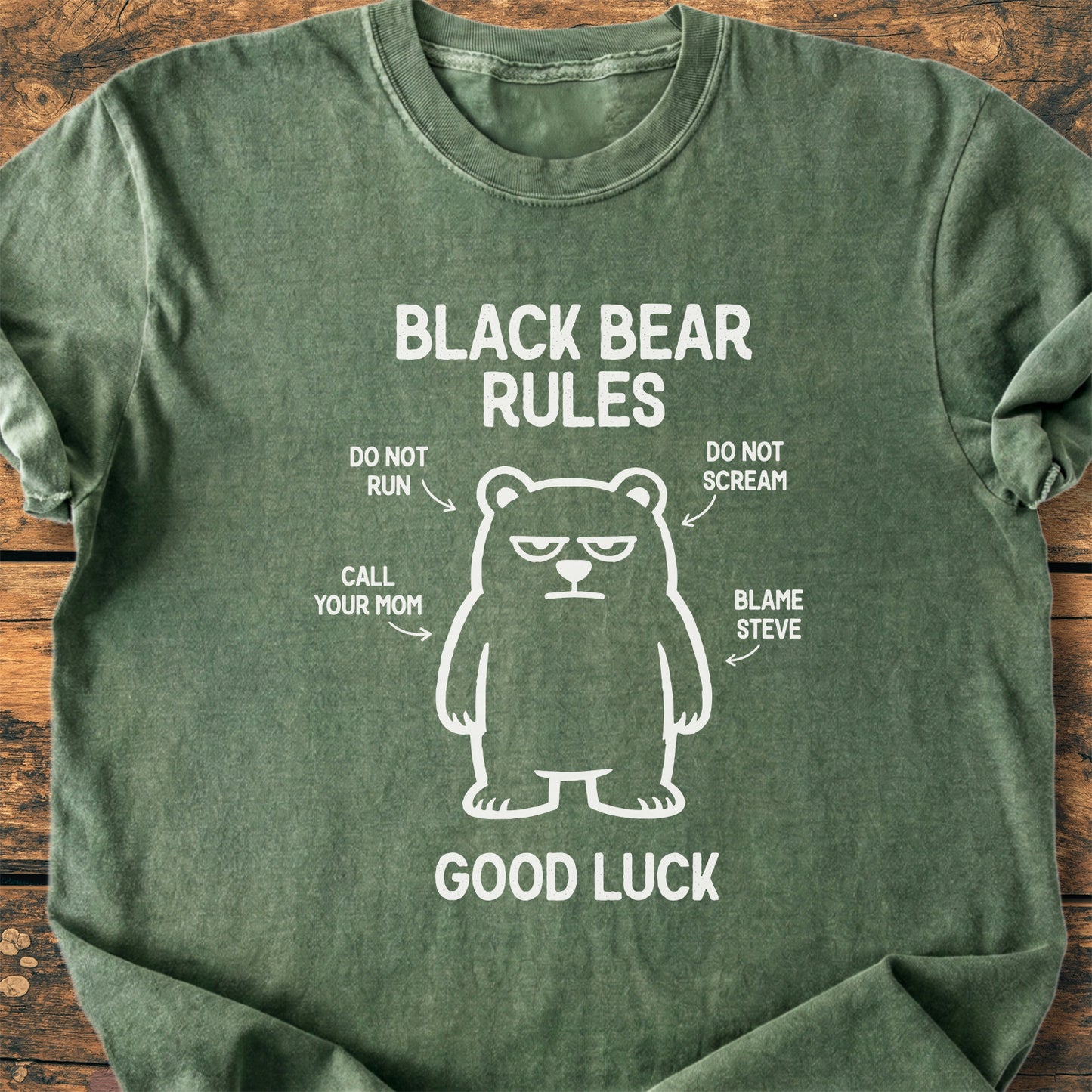 Black Bear Rules - Premium Vintage Tee