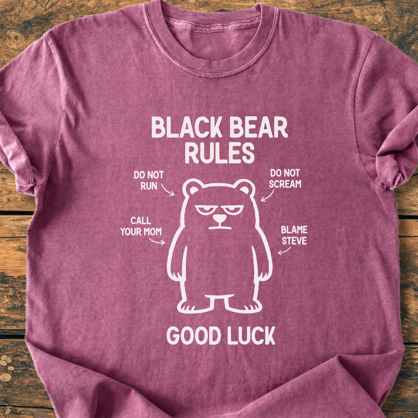 Black Bear Rules - Premium Vintage Tee