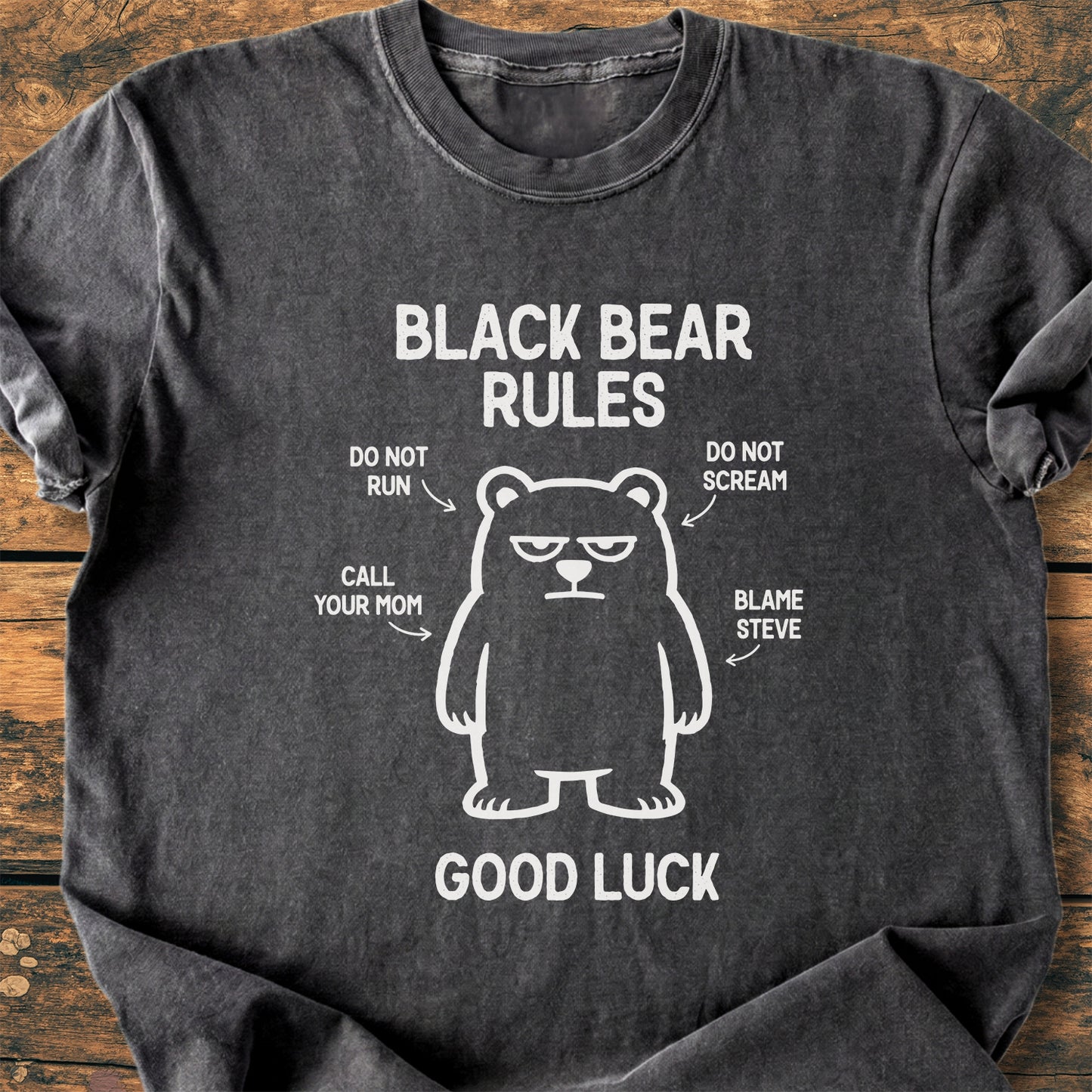 Black Bear Rules - Premium Vintage Tee