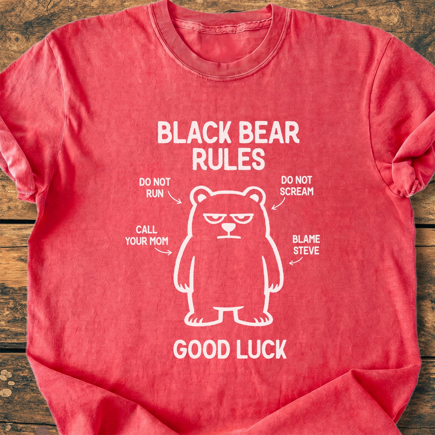 Black Bear Rules - Premium Vintage Tee