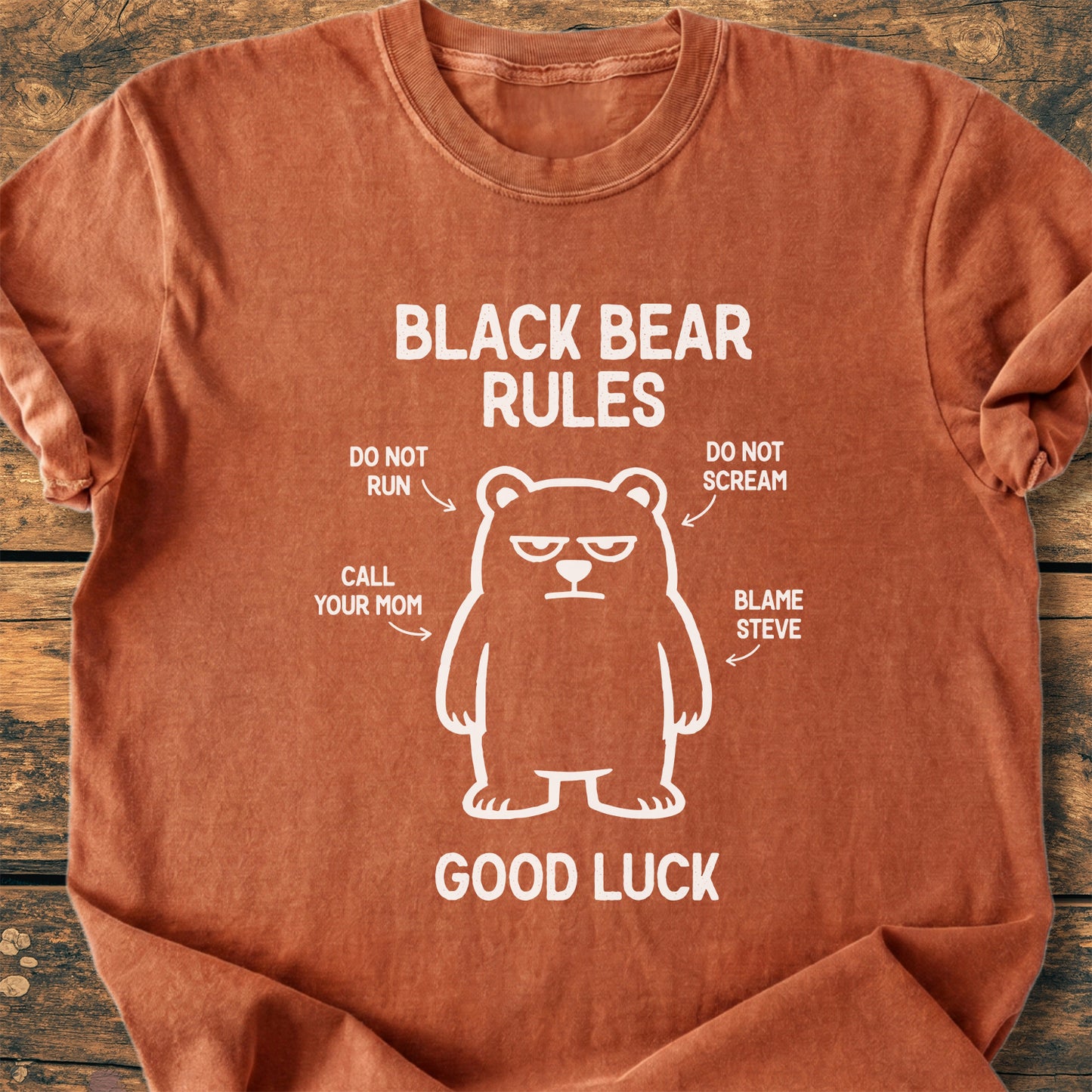 Black Bear Rules - Premium Vintage Tee