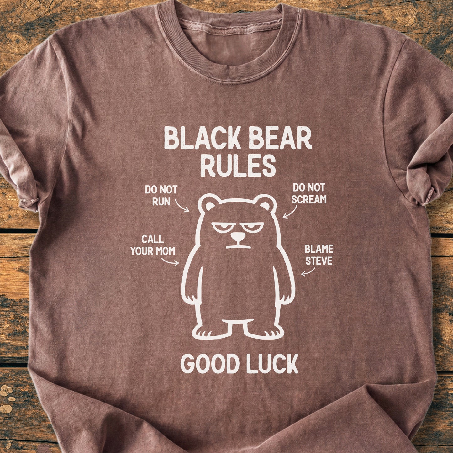 Black Bear Rules - Premium Vintage Tee