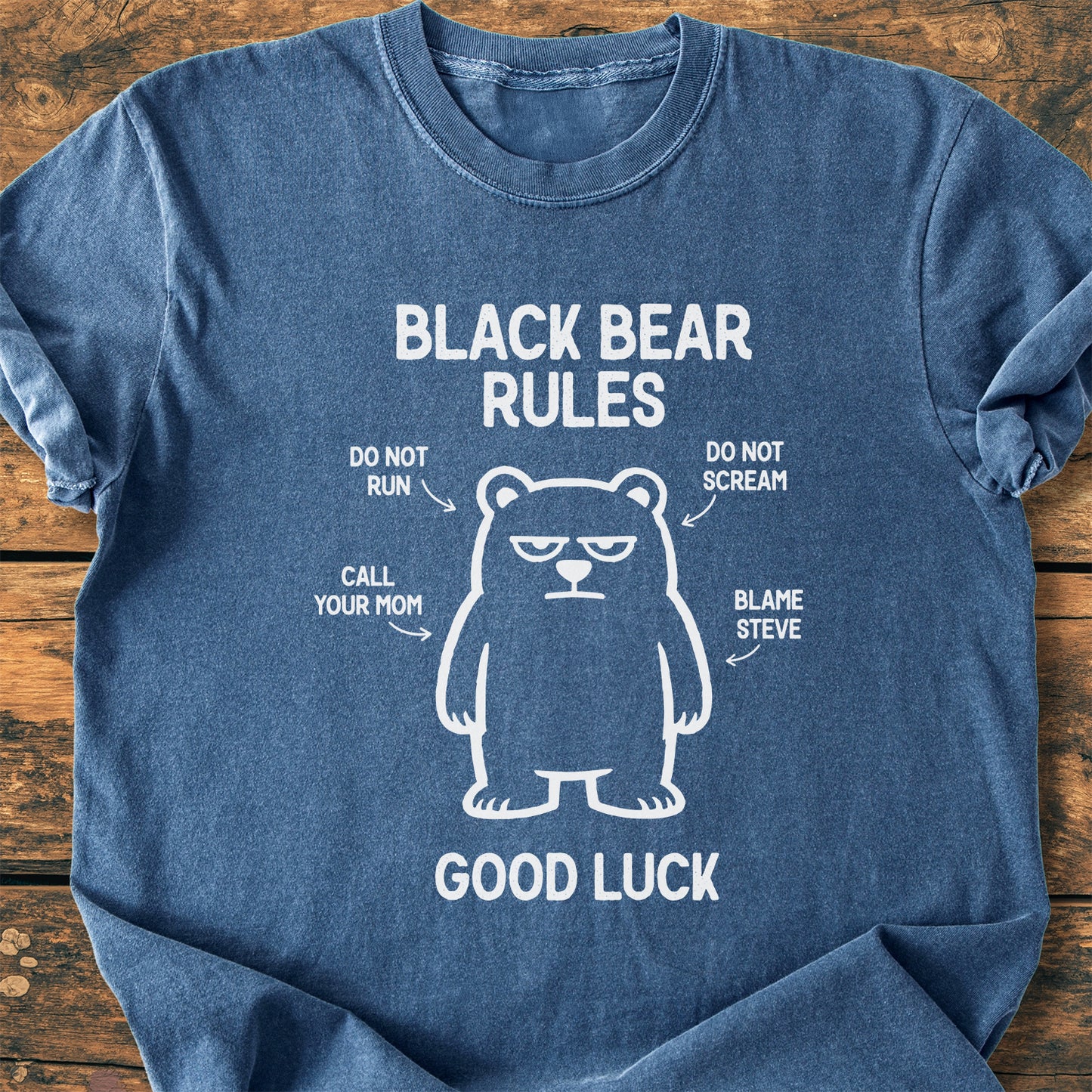 Black Bear Rules - Premium Vintage Tee