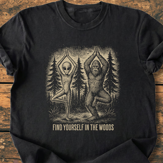 Find Yourself In The Woods - Premium Vintage Tee