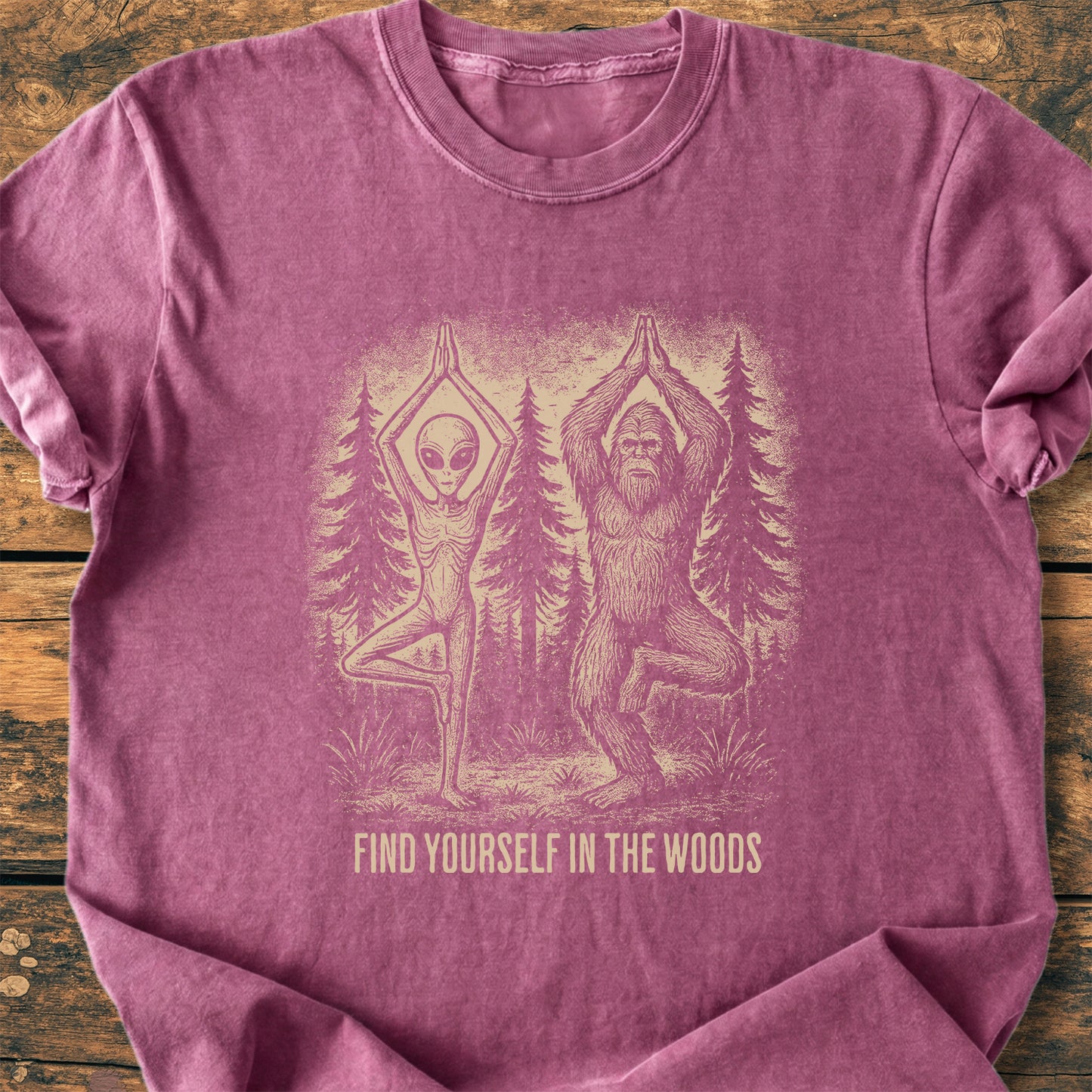 Find Yourself In The Woods - Premium Vintage Tee
