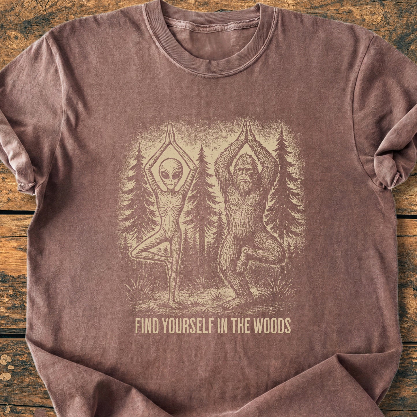 Find Yourself In The Woods - Premium Vintage Tee
