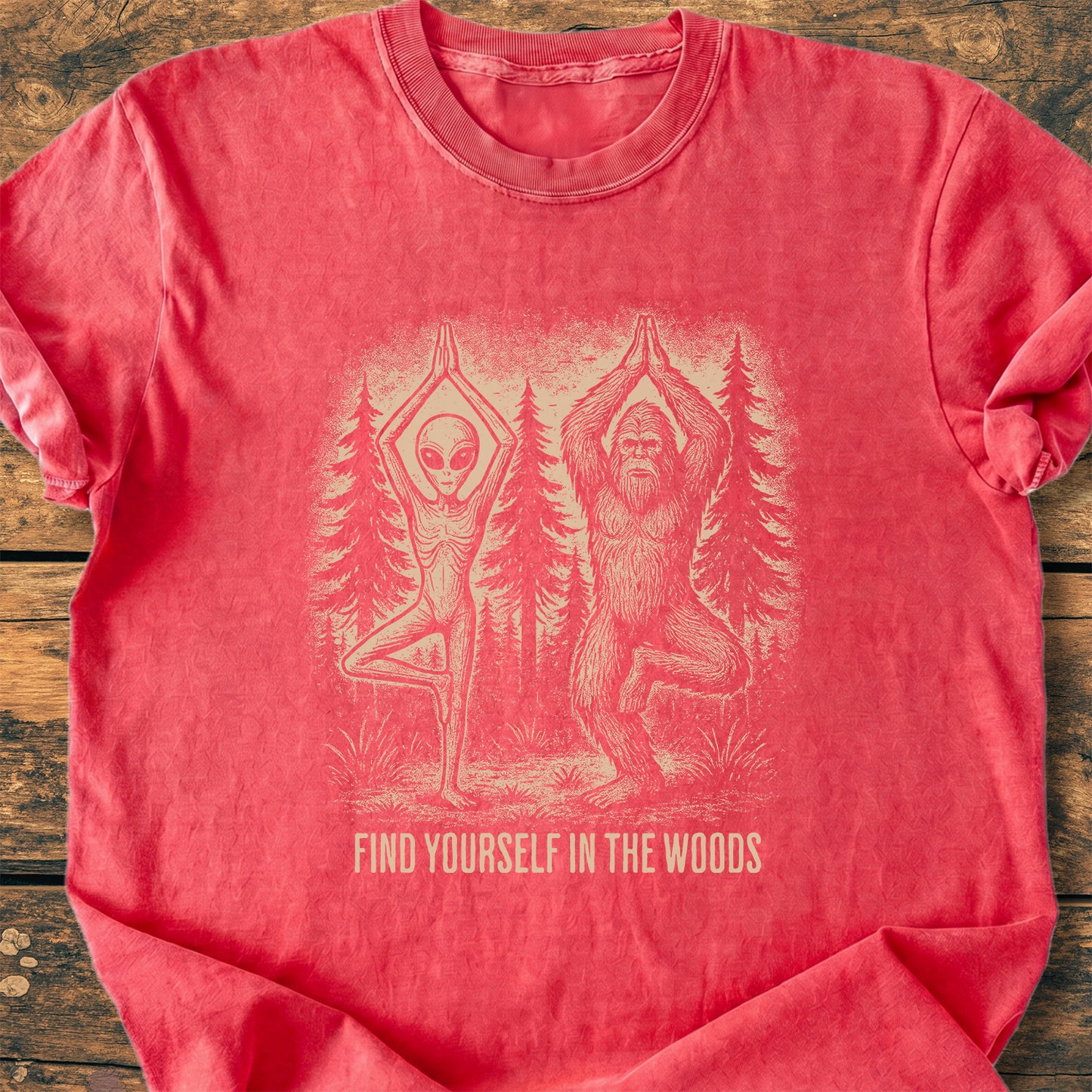 Find Yourself In The Woods - Premium Vintage Tee