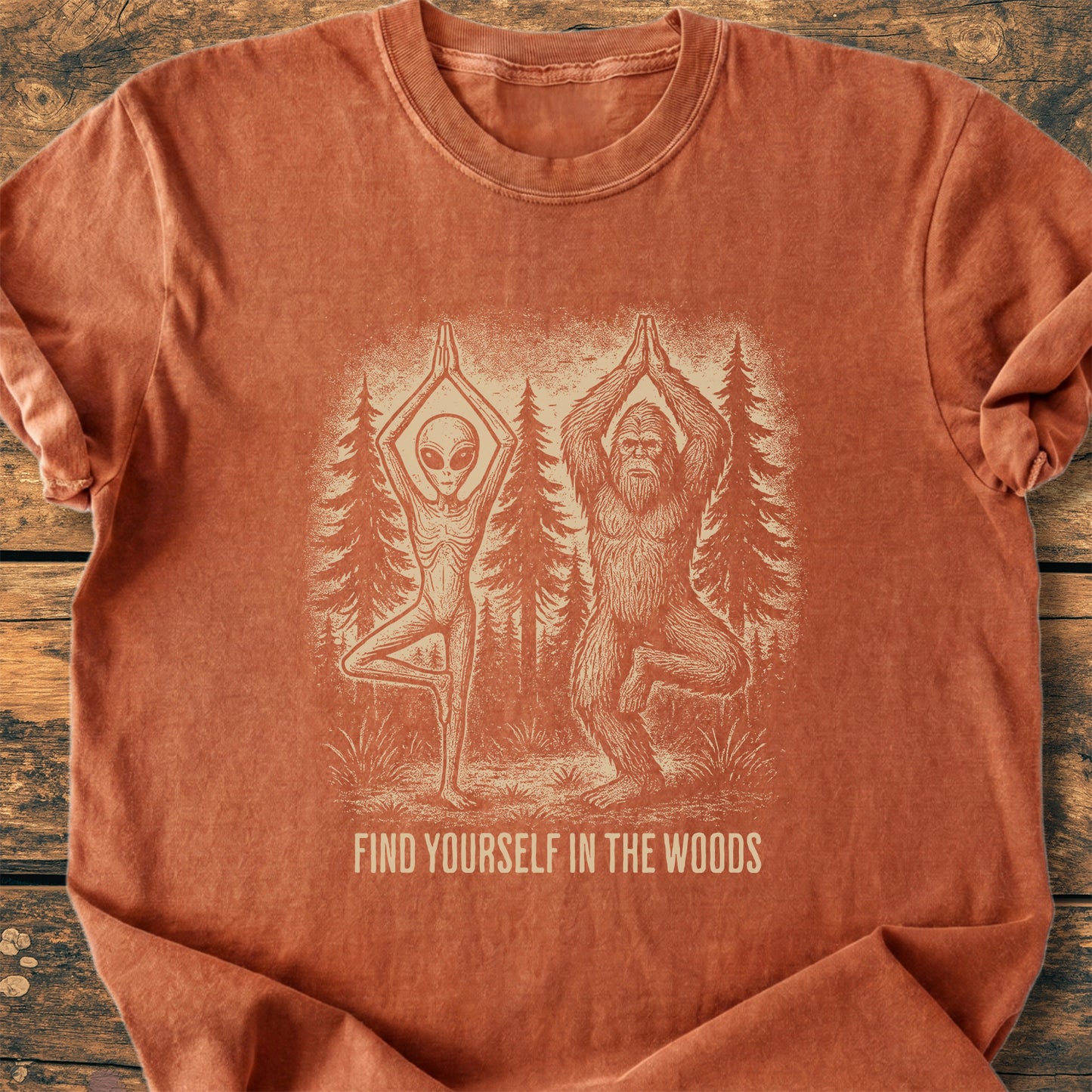 Find Yourself In The Woods - Premium Vintage Tee