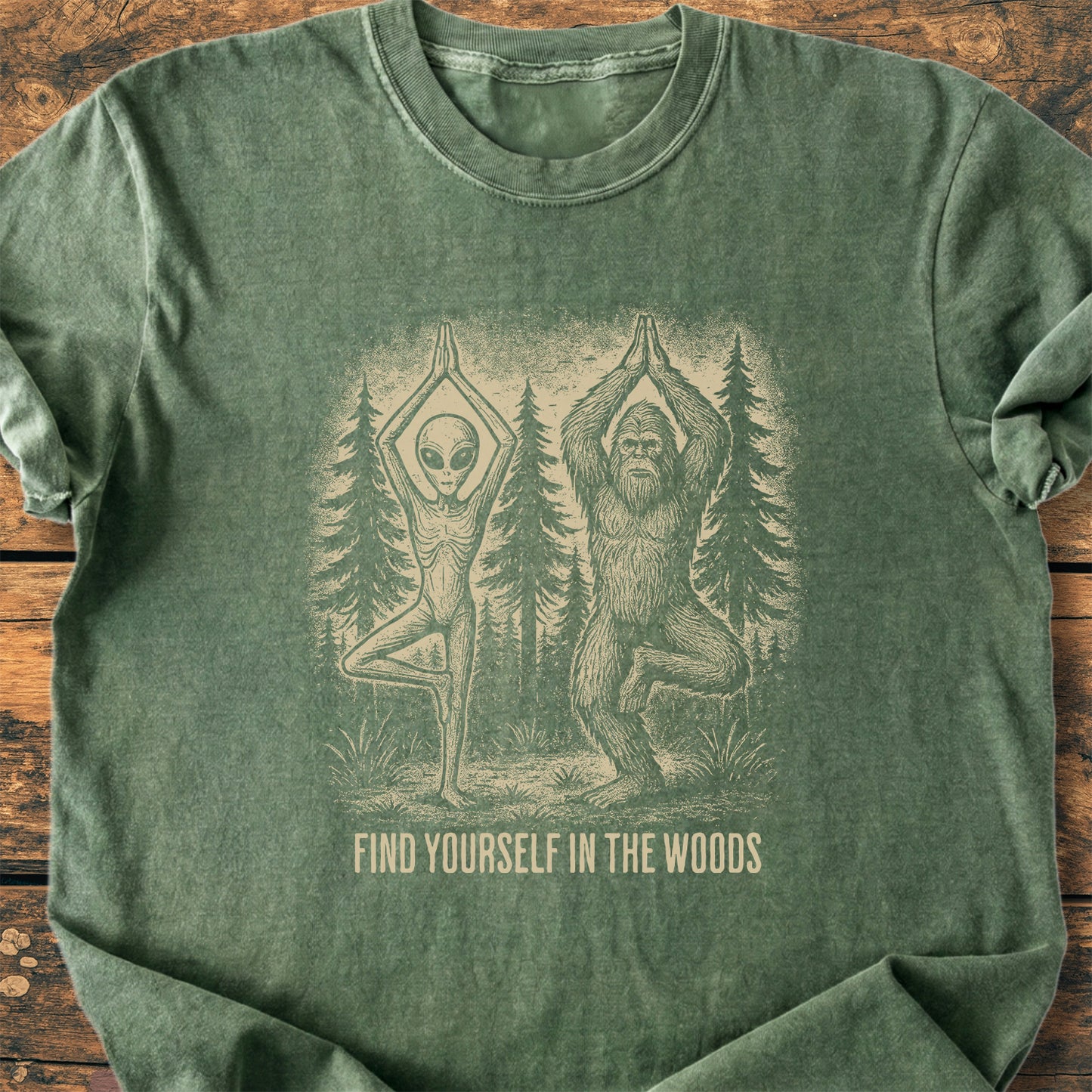 Find Yourself In The Woods - Premium Vintage Tee