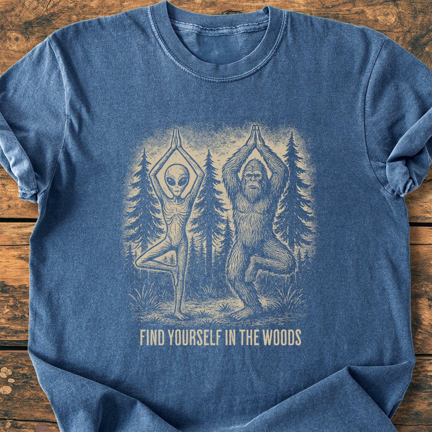 Find Yourself In The Woods - Premium Vintage Tee