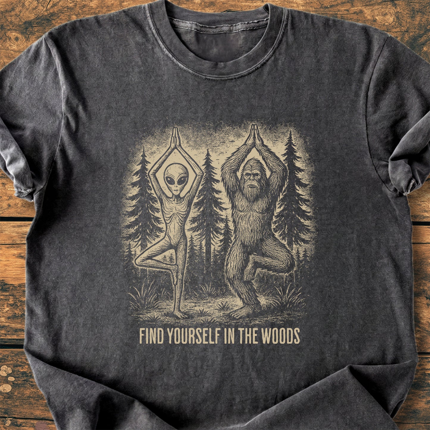 Find Yourself In The Woods - Premium Vintage Tee