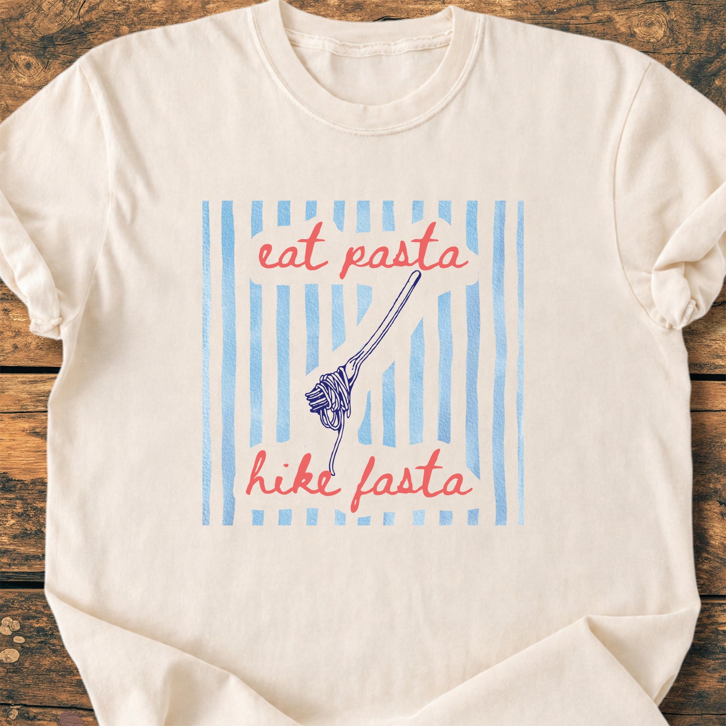 Eat Pasta Hike Fasta - Premium Vintage Tee