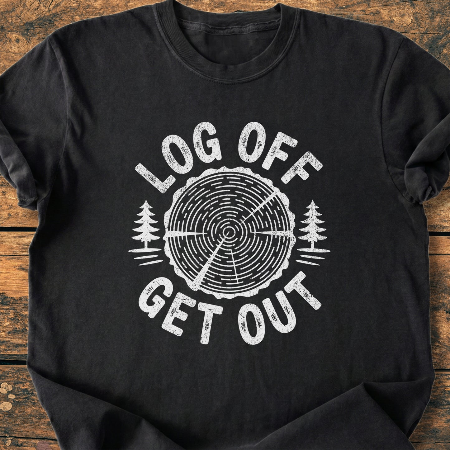 Log Off Get Out - Premium Vintage Tee