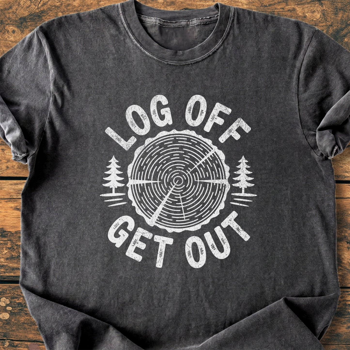 Log Off Get Out - Premium Vintage Tee