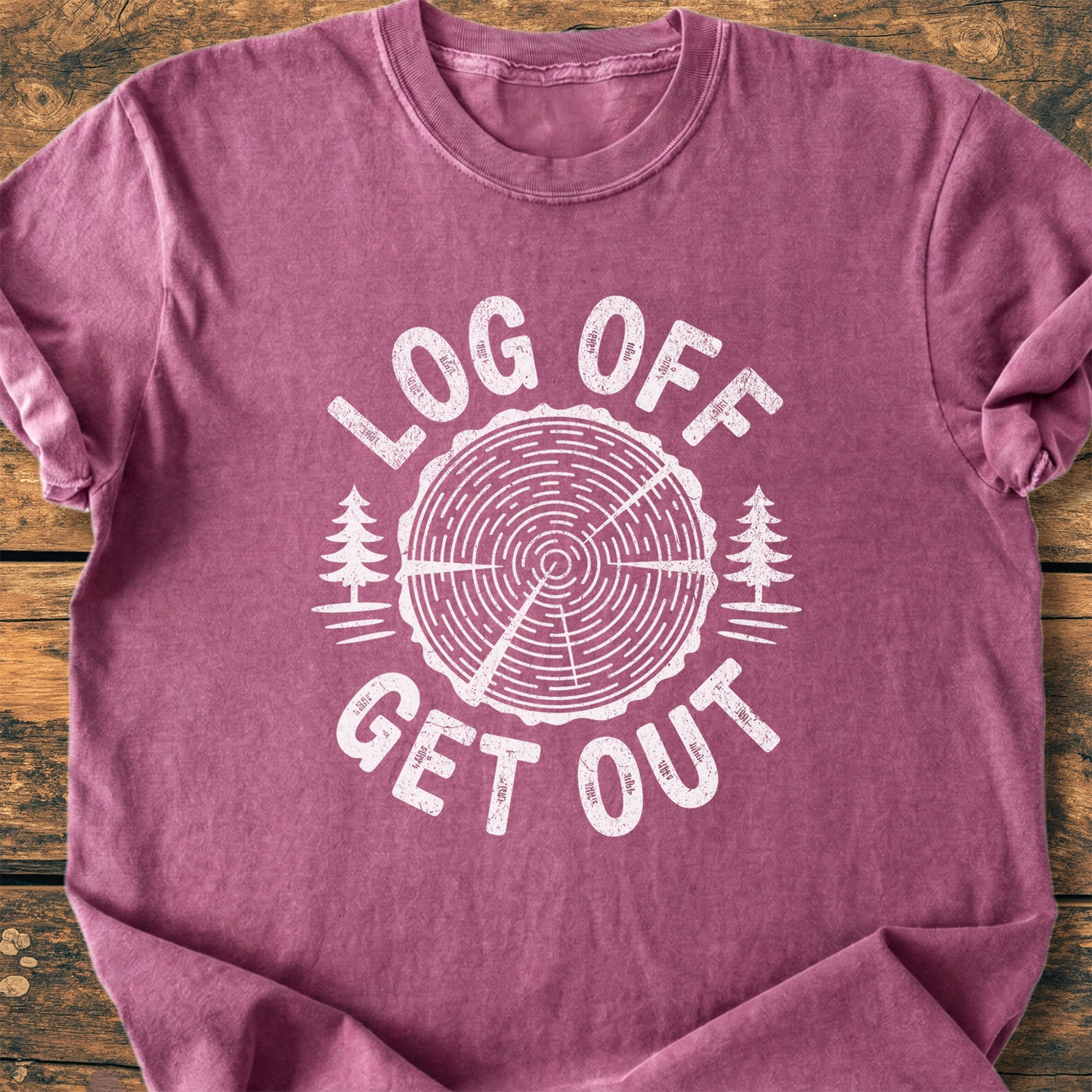 Log Off Get Out - Premium Vintage Tee