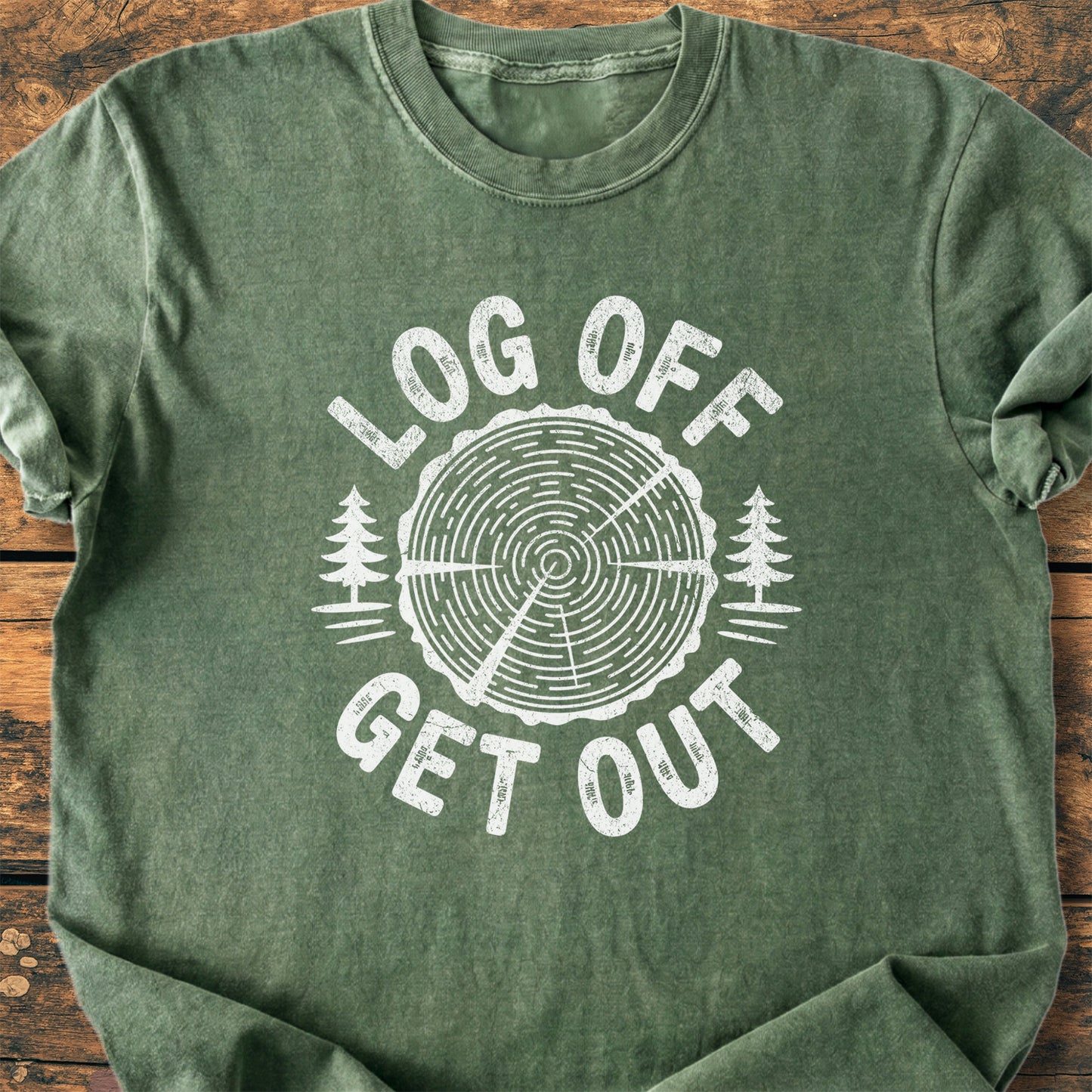 Log Off Get Out - Premium Vintage Tee