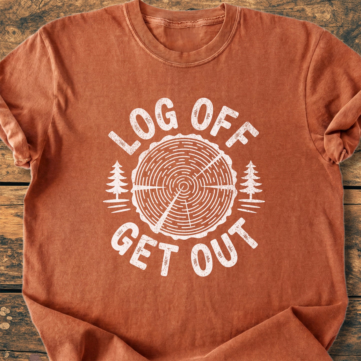 Log Off Get Out - Premium Vintage Tee