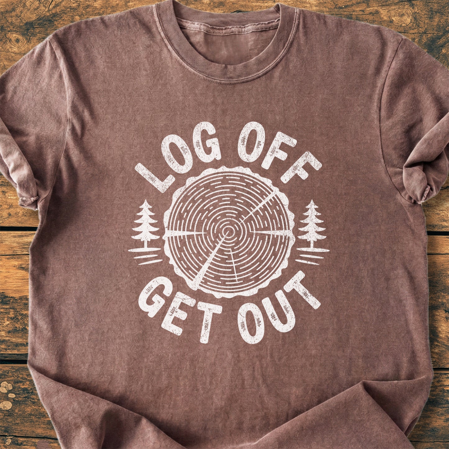 Log Off Get Out - Premium Vintage Tee