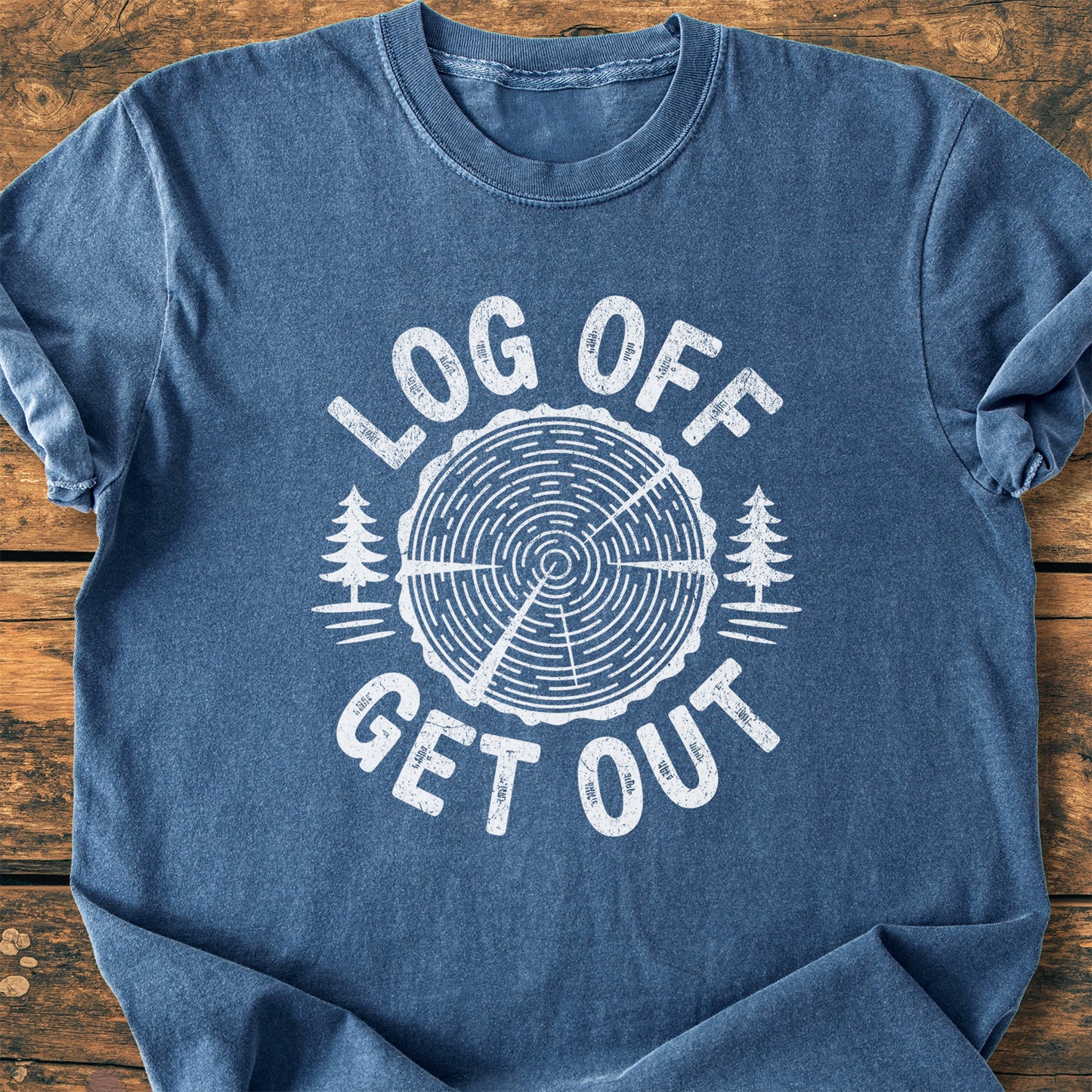 Log Off Get Out - Premium Vintage Tee
