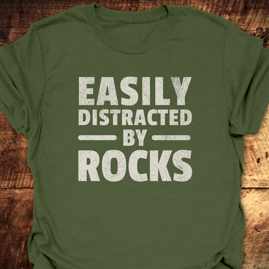 Easily Distracted By Rocks Classic T-Shirt