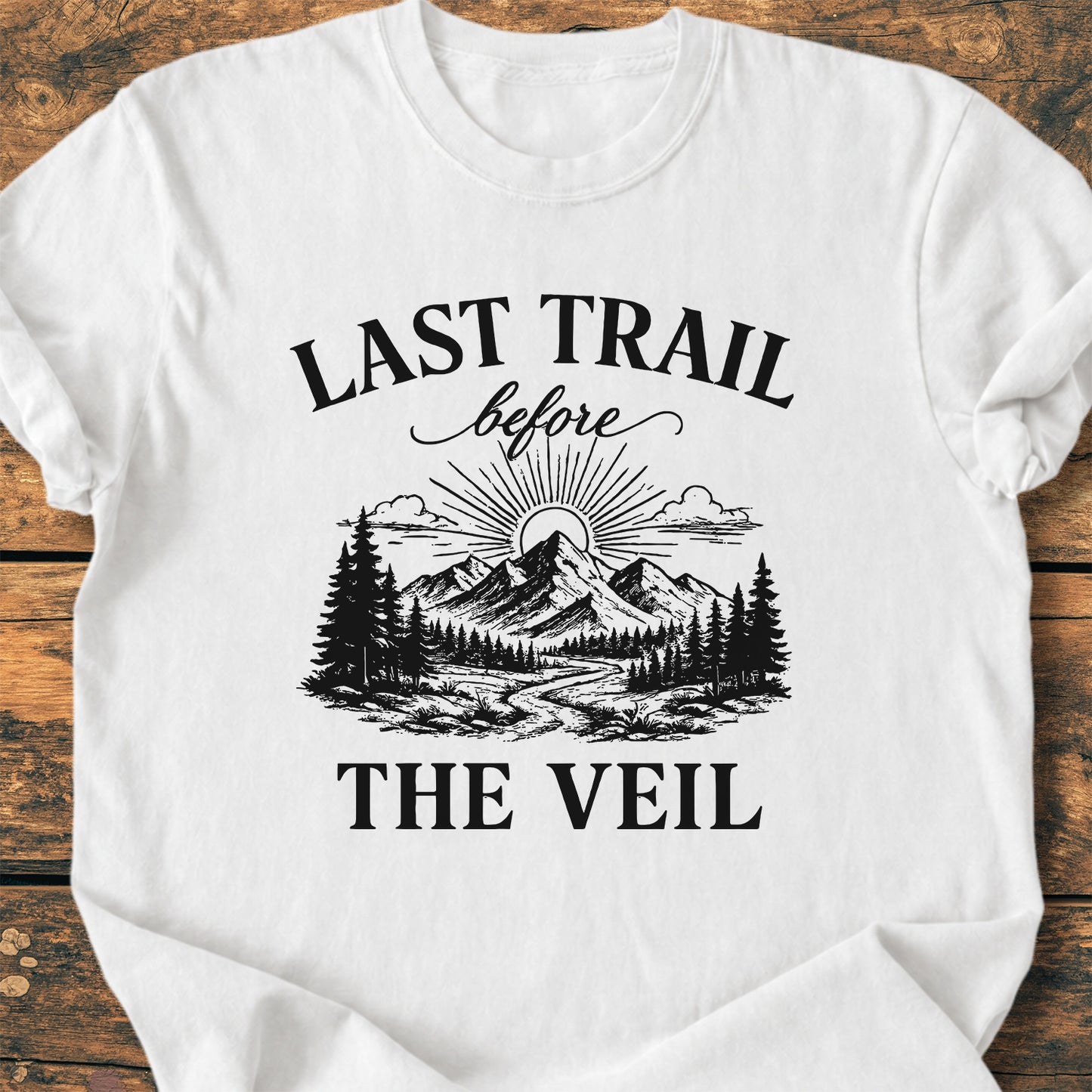 Last Trail Before The Veil Bachelorette - Premium Vintage Tee