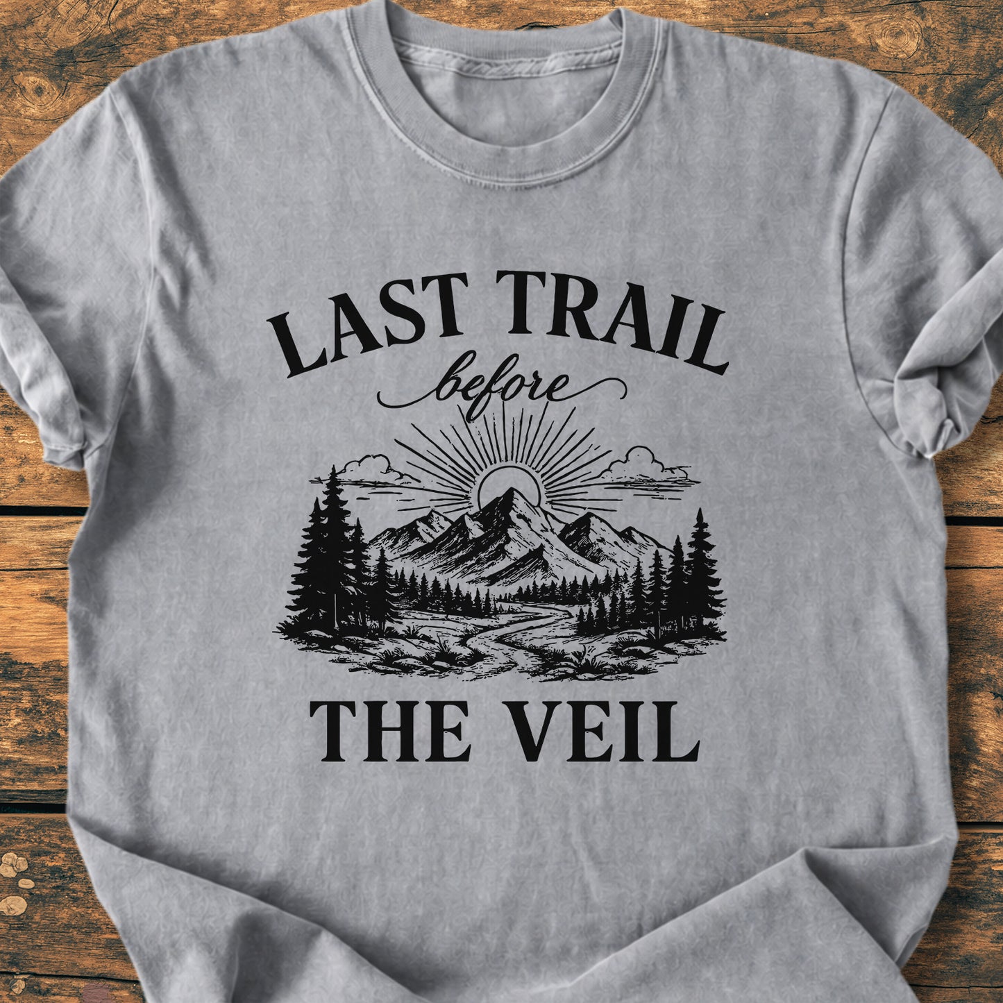 Last Trail Before The Veil Bachelorette - Premium Vintage Tee
