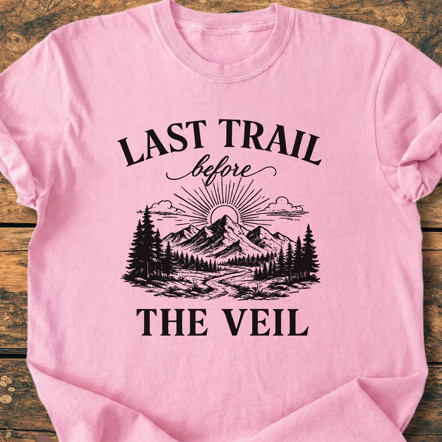 Last Trail Before The Veil Bachelorette - Premium Vintage Tee