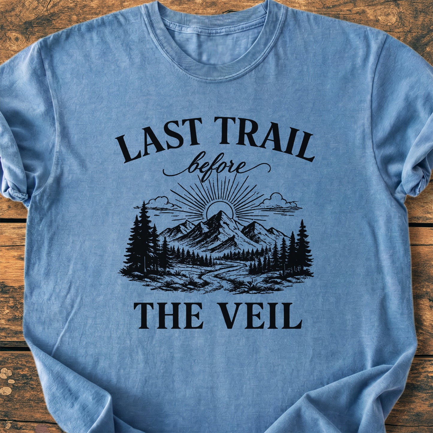 Last Trail Before The Veil Bachelorette - Premium Vintage Tee