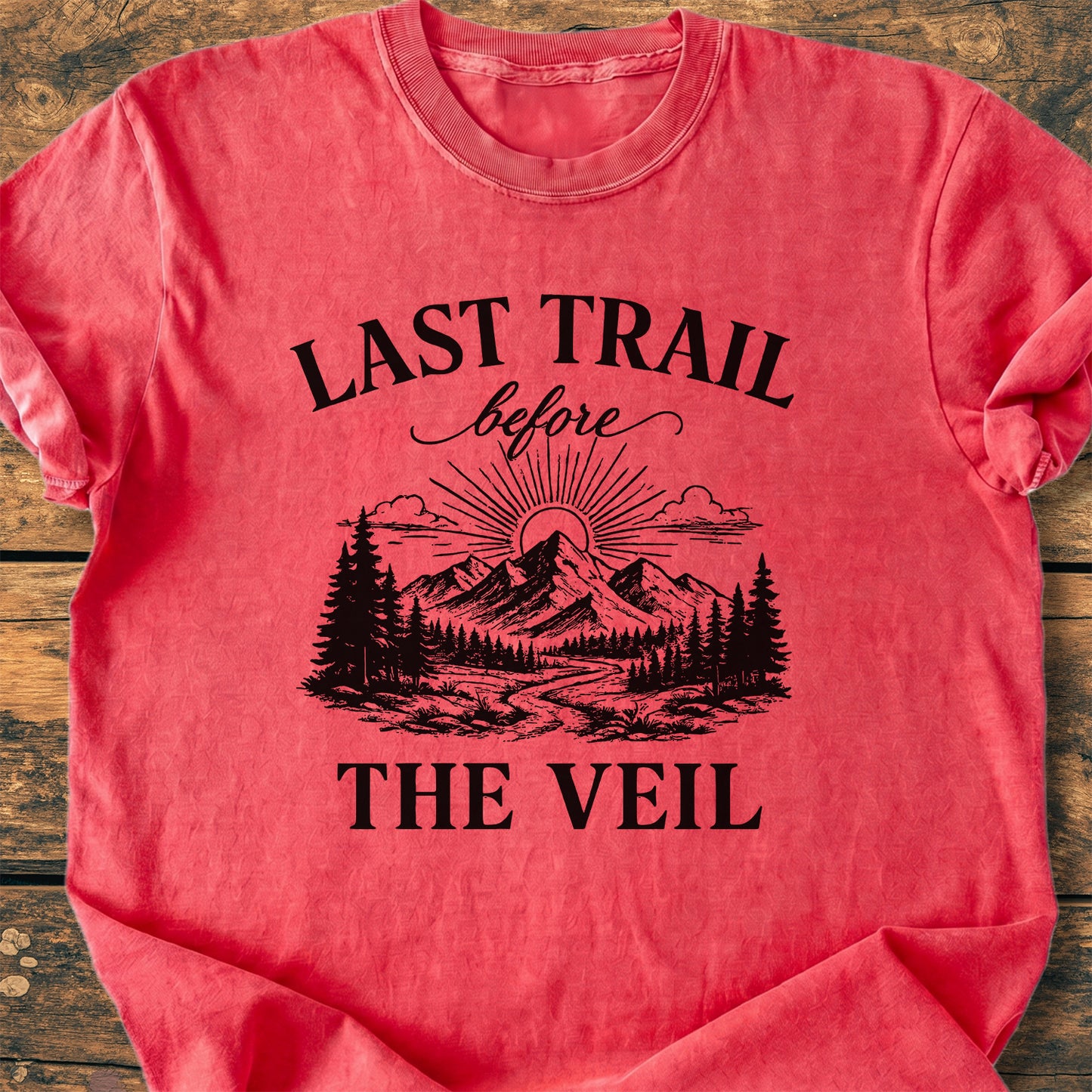 Last Trail Before The Veil Bachelorette - Premium Vintage Tee